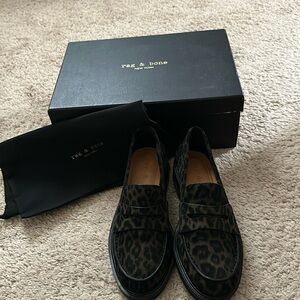 rag & bone Animal Print Loafers